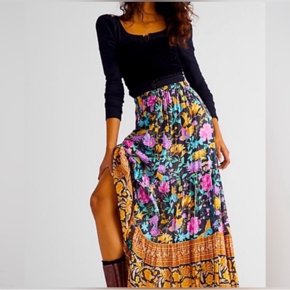 Spell Butterfly Midi Floral Skirt Firefly - Picture 10 of 10